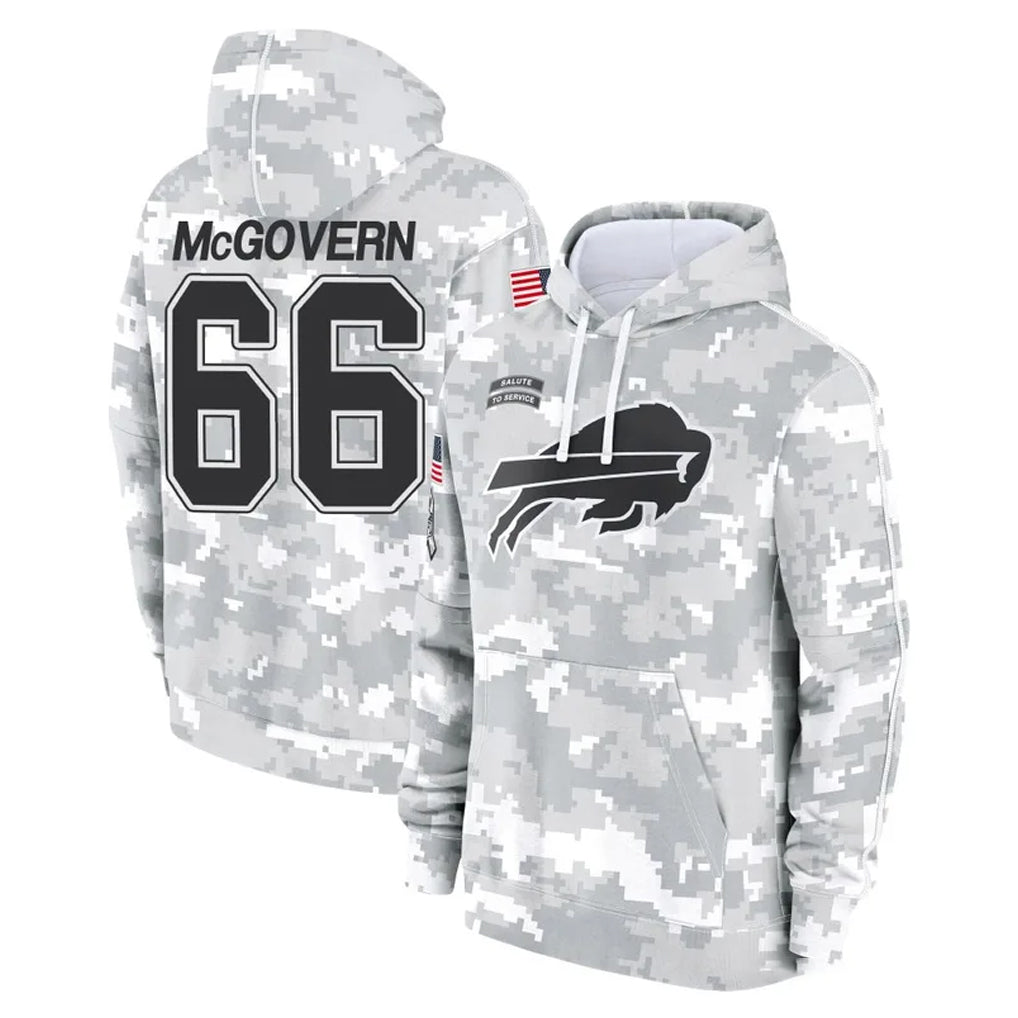 B.Bills #66 Connor McGovern Player Arctic Camo Salute to Service Hoodies Ldoa Stitched Jerseys