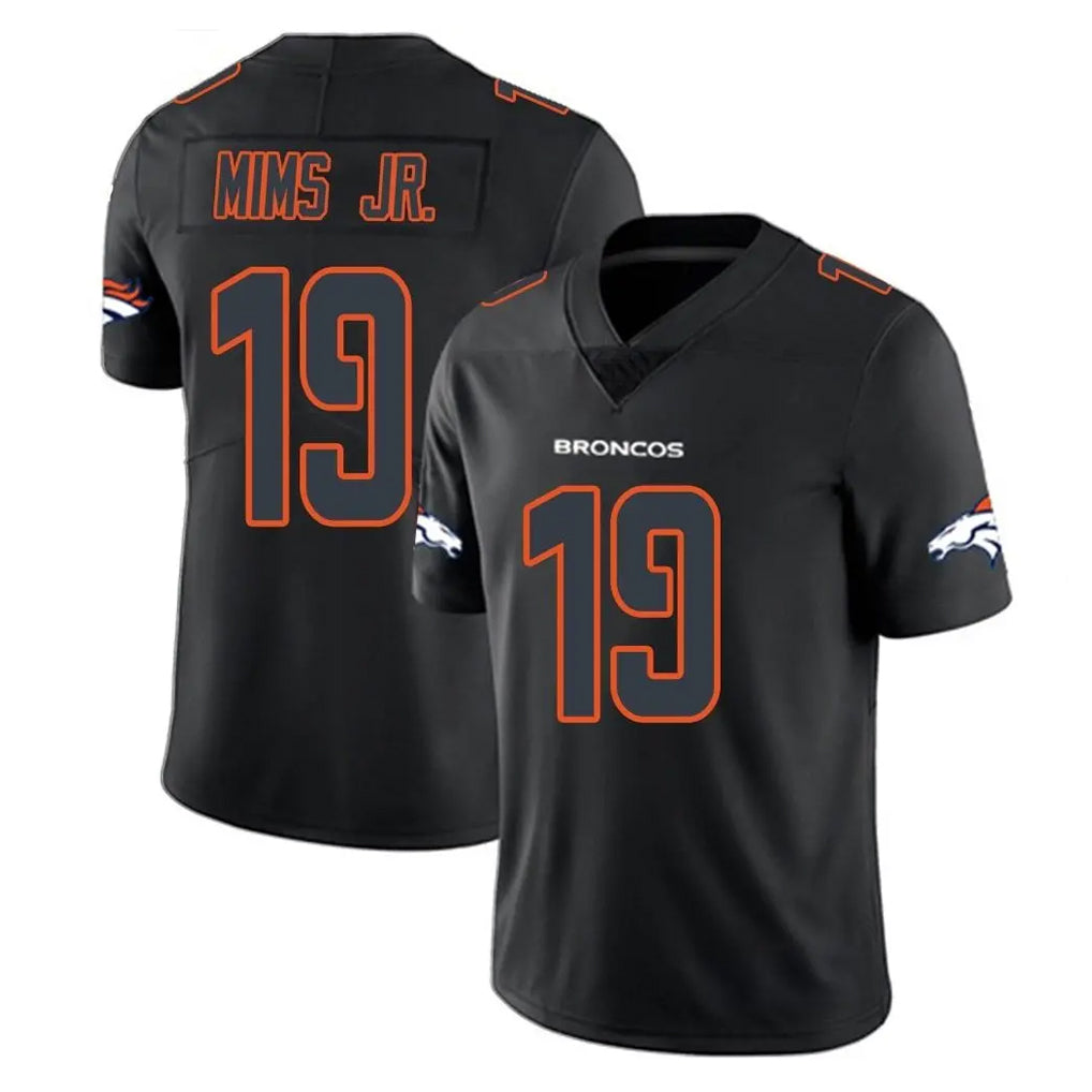 D.Broncos #19 Marvin Mims Jr. Player Black Impact Limited Game Ldoa Stitched Jerseys