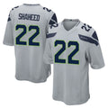 S.Seahawks #22 Rashid Shaheed Player Gray Home Game Ldoa Stitched Jerseys