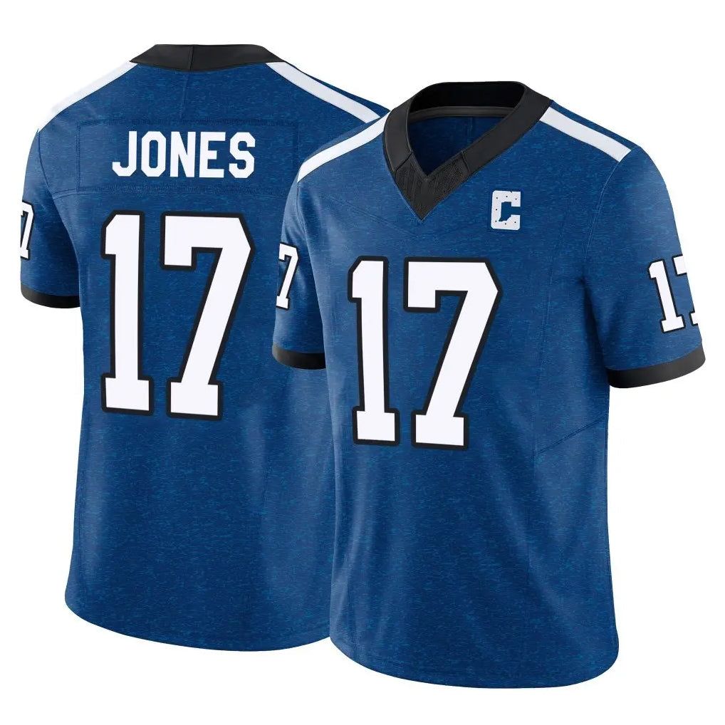 IN.Colts #17 Daniel Jones Player Royal Limited Indiana Nights Alternate Vapor F.U.S.E. Home Game Ldoa Stitched Jerseys