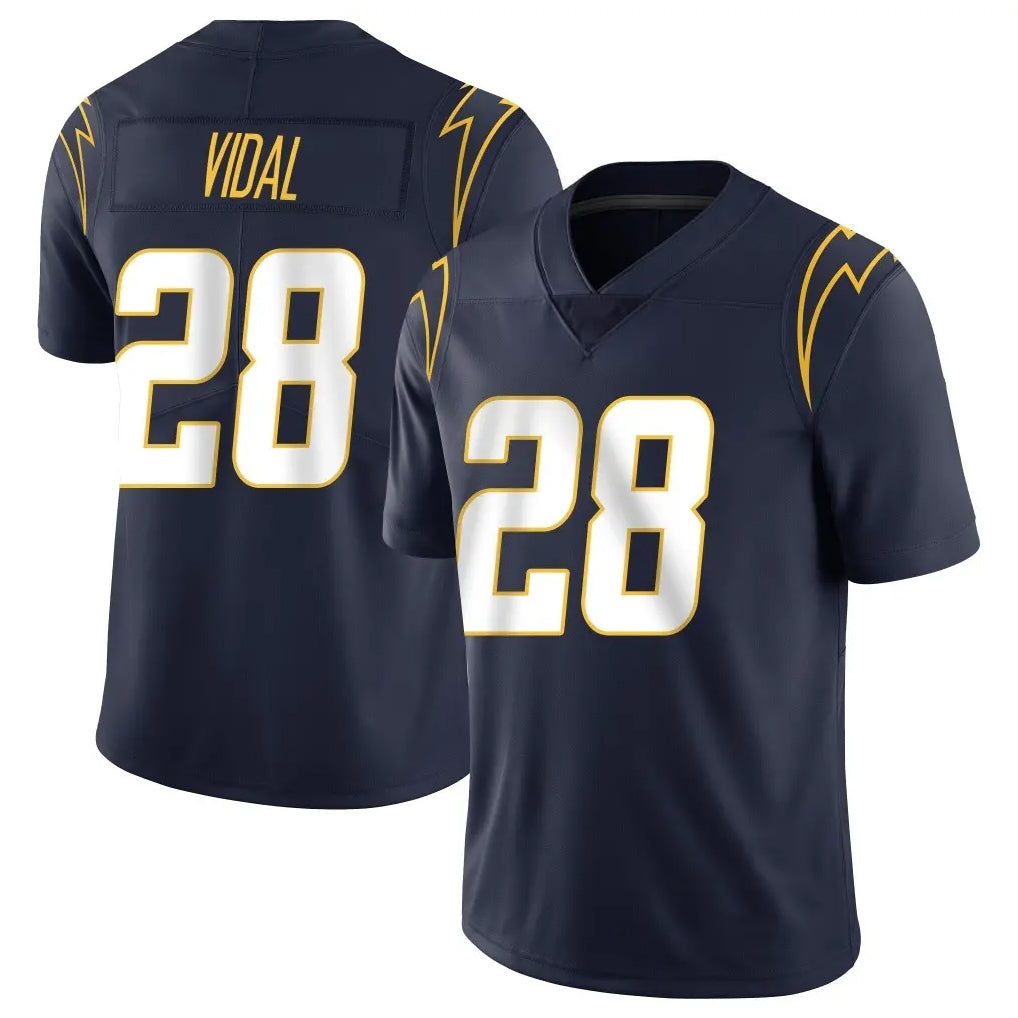 LA.Chargers #28 Kimani Vidal Player Navy Limited Vapor Untouchable Home Game Ldoa Stitched Jerseys