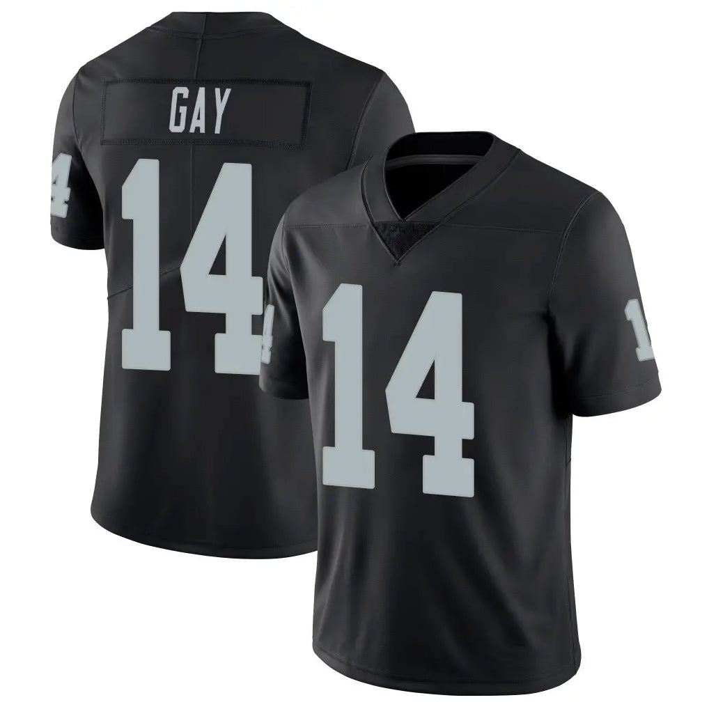 LV.Raiders #14 Matt Gay Player Black Limited Vapor Untouchable Home Game Ldoa Stitched Jerseys