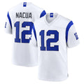 LA.Rams #12 Puka Nacua Player Fearsome White Home Game Ldoa Stitched Jerseys