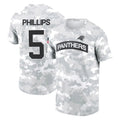 C.Panthers #5 Jaelan Phillips Player Arctic Camo Salute to Service T-Shirt Hoodies Ldoa Stitched Jerseys