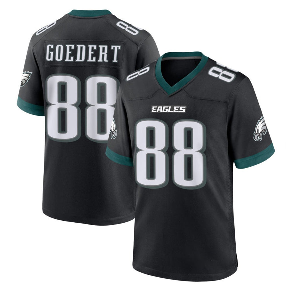 P.Eagles #88 Dallas Goedert Player Black Game Home Ldoa Stitched Jerseys