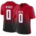 A.Falcons #0 Divine Deablo Player Red Vapor F.U.S.E. Limited Home Game Ldoa Stitched Jerseys