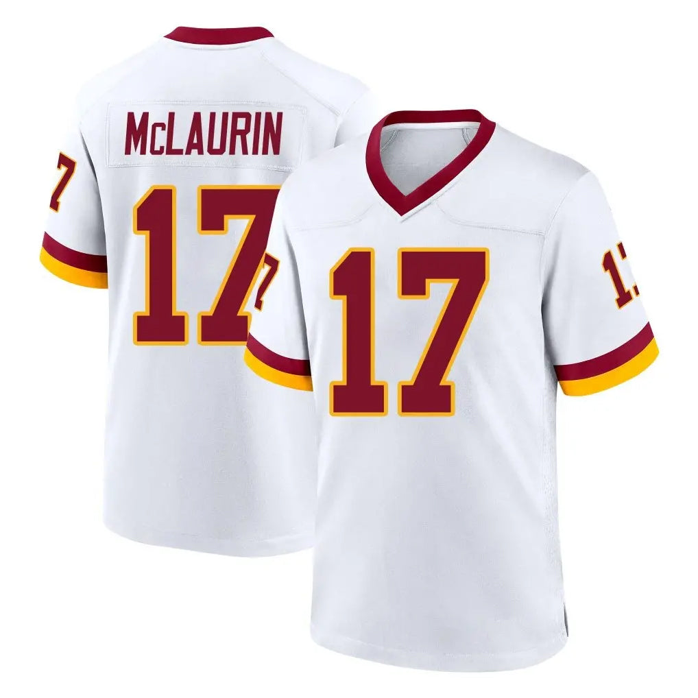 W.Commanders #17 Terry Mclaurin Player White Home Game Ldoa Stitched Jerseys