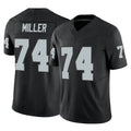 LV.Raiders #74 Kolton Miller Player Black Limited Vapor F.U.S.E. Home Game Ldoa Stitched Jerseys