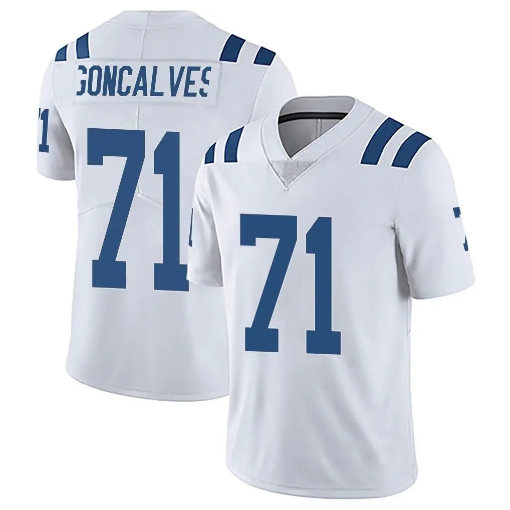IN.Colts #71 Matt Goncalves Player White Limited Vapor Untouchable Home Game Ldoa Stitched Jerseys