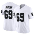 LV.Raiders #69 Adam Butler Player White Limited Vapor F.U.S.E. Home Game Ldoa Stitched Jerseys