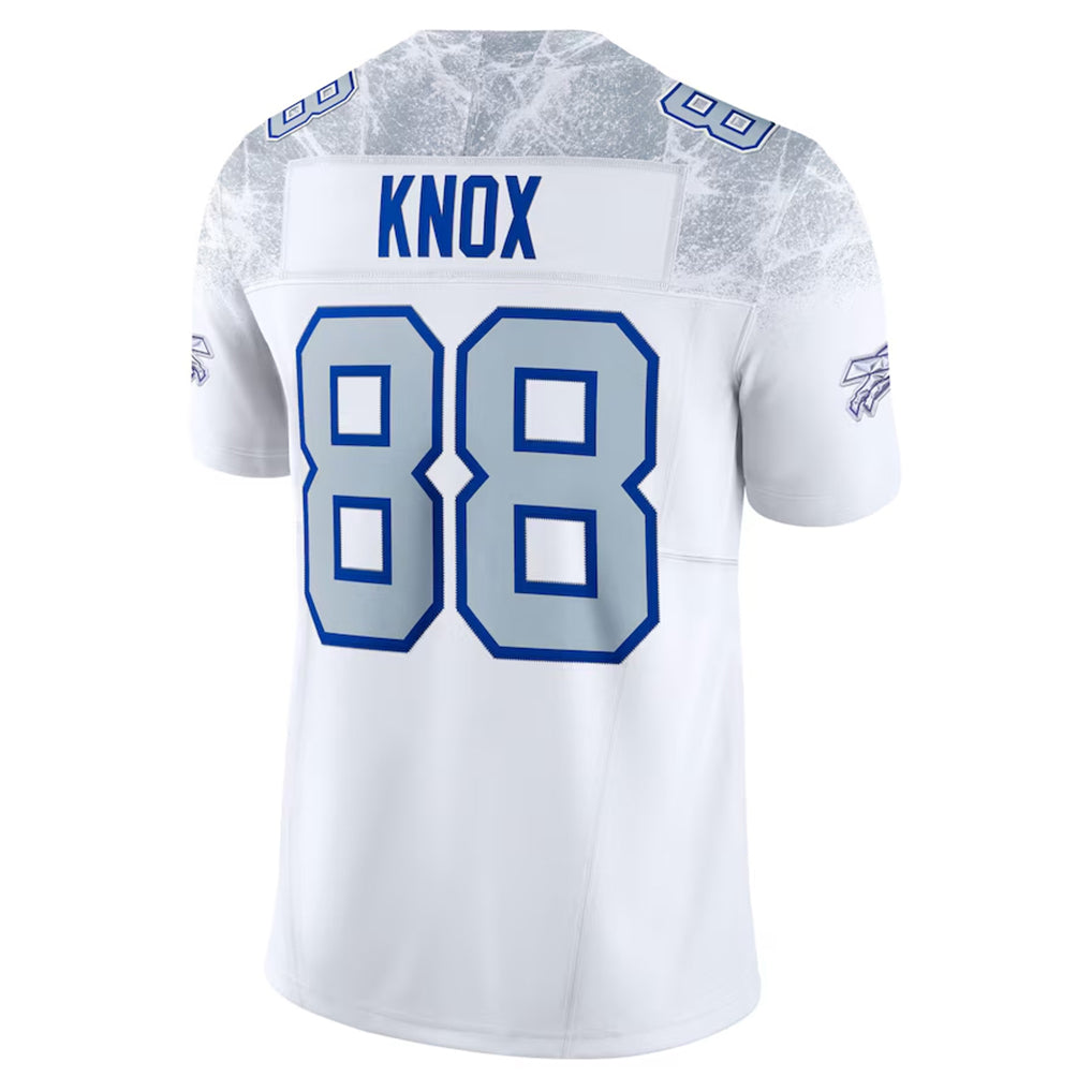 B.Bills #88 Dawson Knox Player White Rivalries Collection Vapor Limited Ldoa Stitched Jerseys