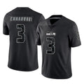 S.Seahawks #3 Nick Emmanwori Player Black Limited Reflective Home Game Ldoa Stitched Jerseys