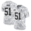 NO.Saints #51 Cesar Ruiz Player Arctic Camo Salute To Service Limited Game Ldoa Stitched Jerseys