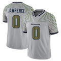 S.Seahawks #0 DeMarcus Lawrence Player Grey Limited 2025 Rivalries Collection Home Game Ldoa Stitched Jerseys