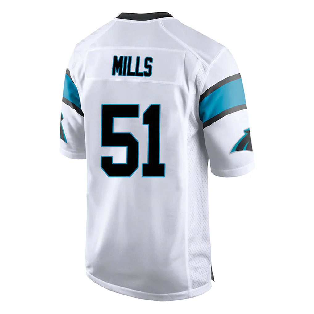 C.Panthers #51 Sam Mills Player White Game Ldoa Stitched Jerseys