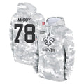 NO.Saints #78 Erik McCoy Player Arctic Camo Salute to Service Pullover Hoodies Limited Game Ldoa Stitched Jerseys