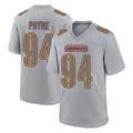 W.Commanders #94 Daron Payne Player Gray Atmosphere Fashion Home Game Ldoa Stitched Jerseys