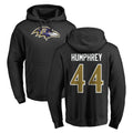 B.Ravens #44 Marlon Humphrey Player Black Pullover Hoodie Ldoa Stitched Jerseys