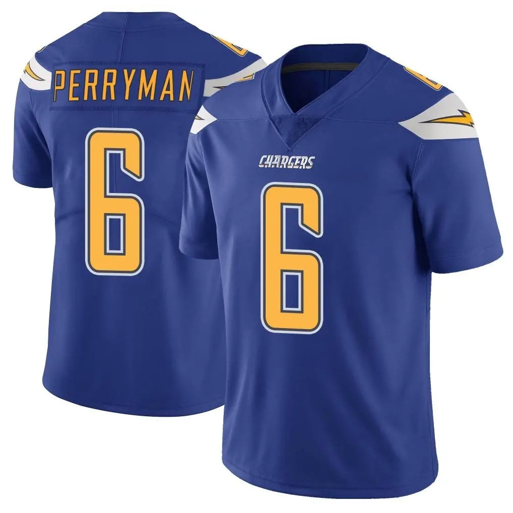 LA.Chargers #6 Denzel Perryman Player Royal Limited Color Rush Vapor Untouchable Home Game Ldoa Stitched Jerseys