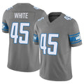 D.Lions #45 Devin White Player Gray Vapor F.U.S.E. Limited Home Game Ldoa Stitched Jerseys