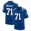 IN.Colts #71 Matt Goncalves Player Royal Alternate Indiana Nights Home Game Ldoa Stitched Jerseys