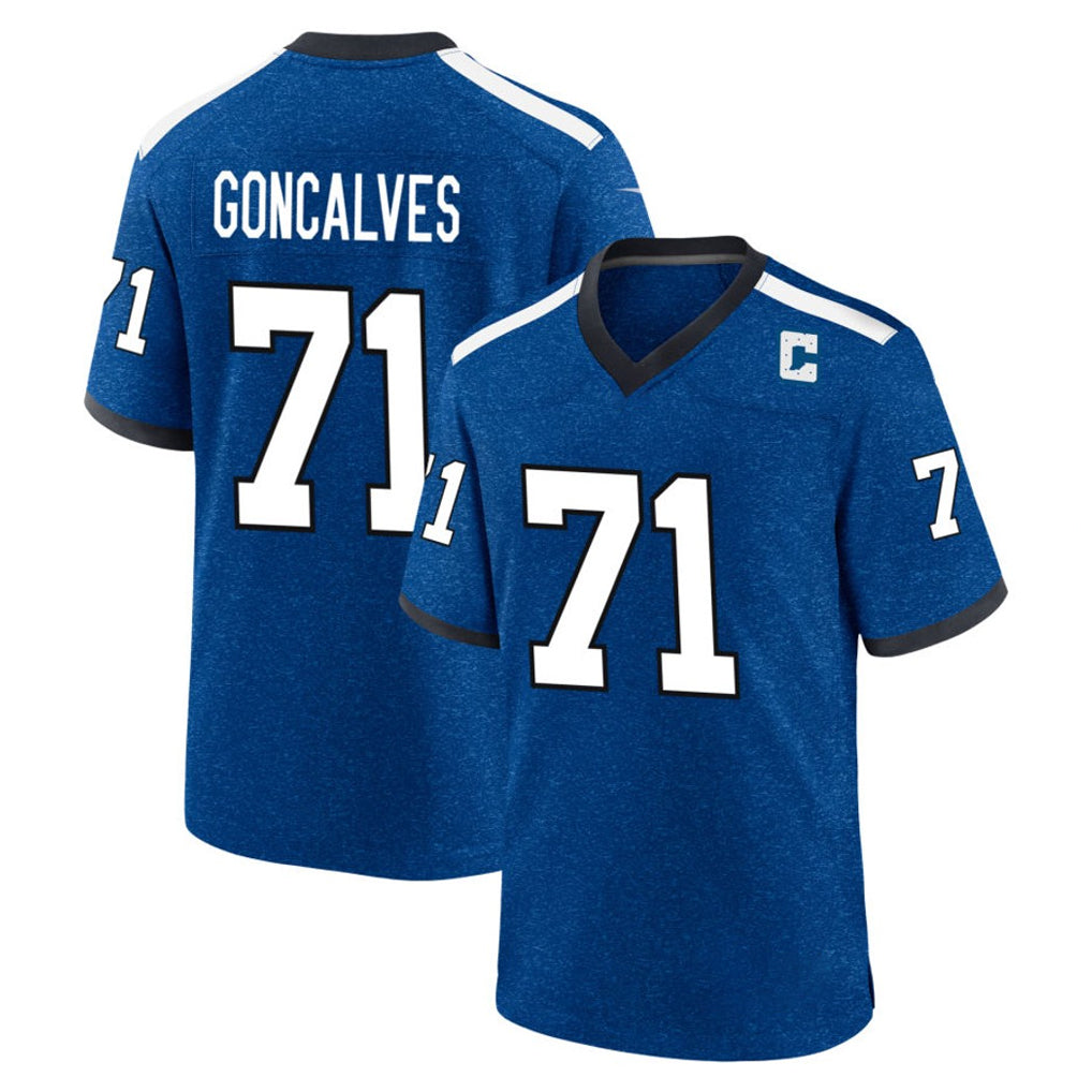 IN.Colts #71 Matt Goncalves Player Royal Alternate Indiana Nights Home Game Ldoa Stitched Jerseys