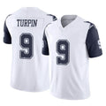 D.Cowboys #9 KaVontae Turpin Player White-Navy Limited Vapor F.U.S.E. Home Game Ldoa Stitched Jerseys