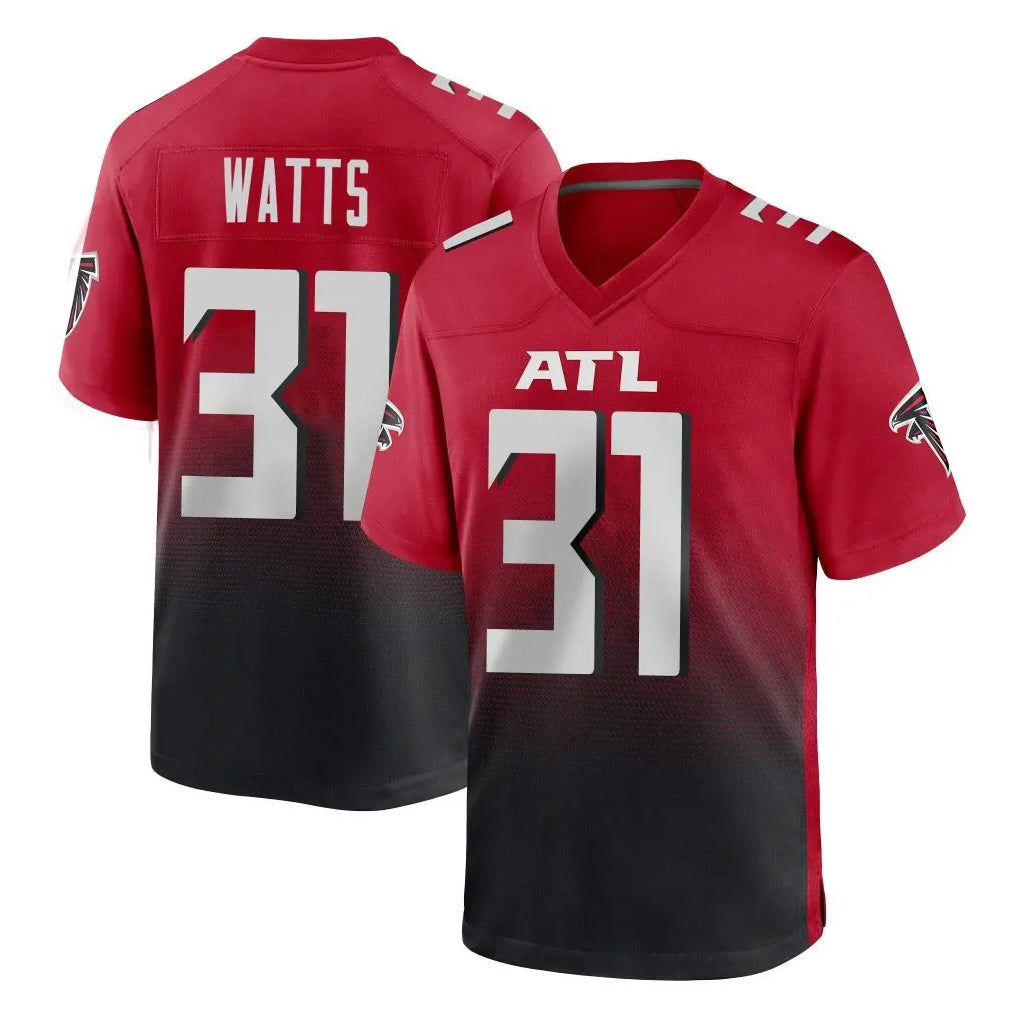 A.Falcons #31 Xavier Watts Player Red Home Game Ldoa Stitched Jerseys