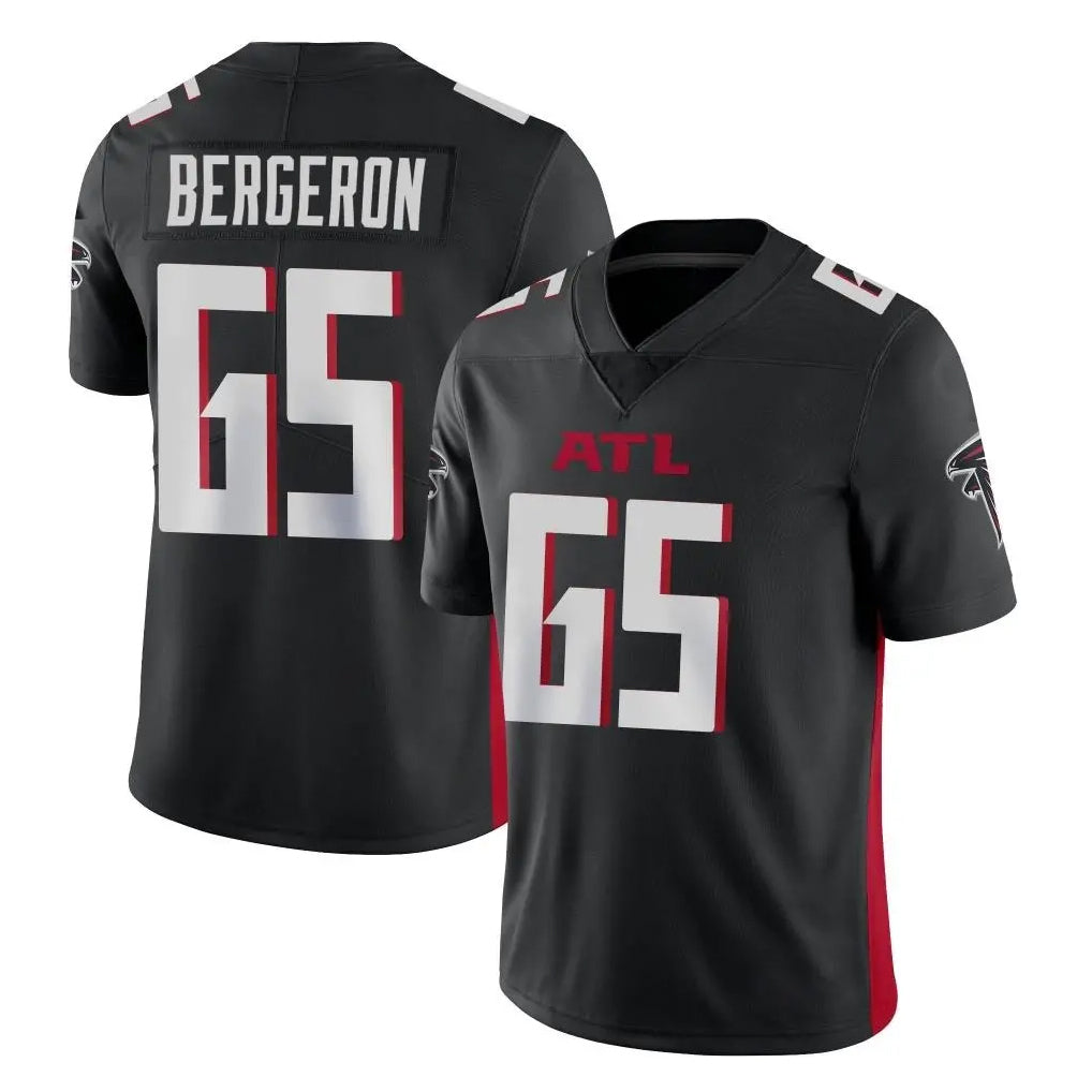 A.Falcons #65 Matthew Bergeron Player Black Vapor Untouchable Limited Home Game Ldoa Stitched Jerseys