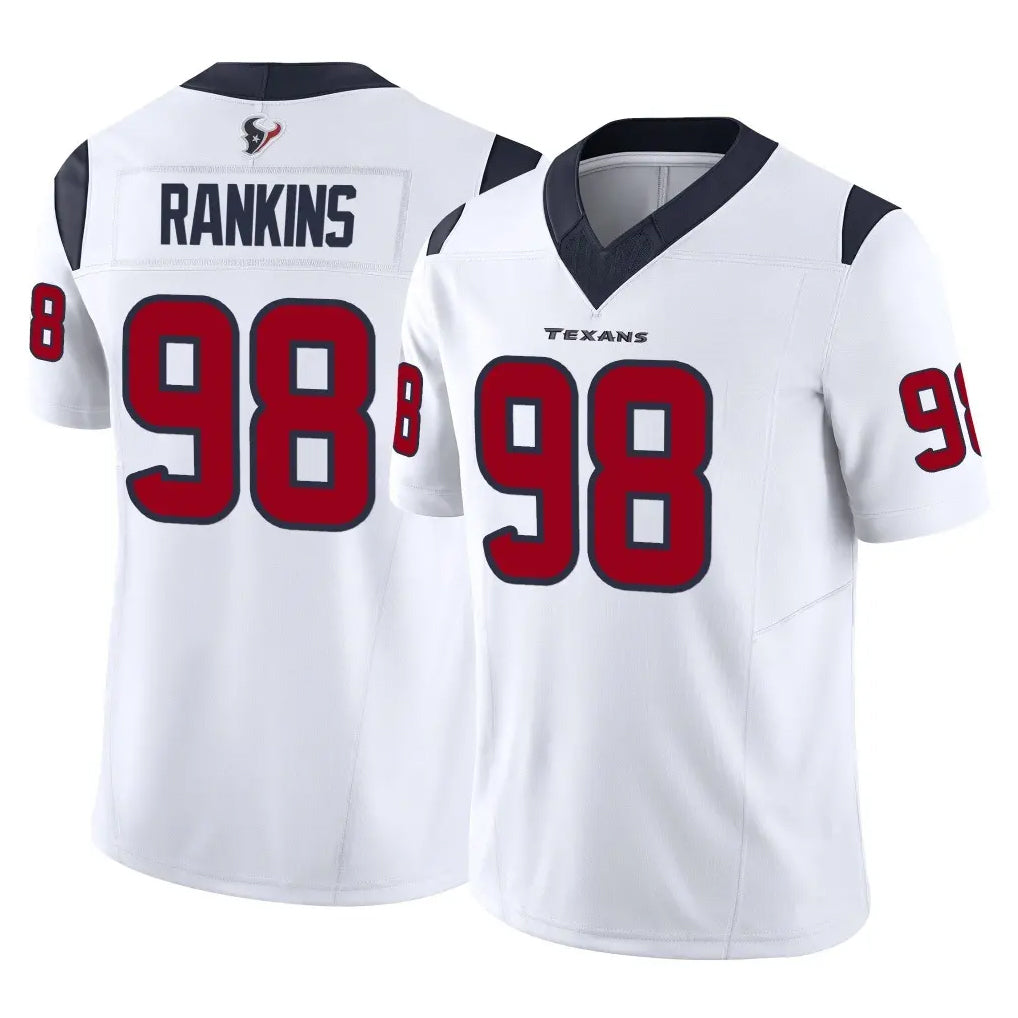 H.Texans #98 Sheldon Rankins Player White Limited Vapor F.U.S.E. Home Game Ldoa Stitched Jerseys