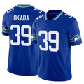 S.Seahawks #39 Ty Okada Player Royal Limited Throwback Vapor F.U.S.E. Home Game Ldoa Stitched Jerseys