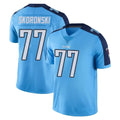 T.Titans #77 Peter Skoronski Player Light Blue Limited Color Rush Home Game Ldoa Stitched Jerseys
