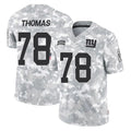 NY.Giants #78 Andrew Thomas Player Arctic Camo Salute To Service Limited Game Ldoa Stitched Jerseys