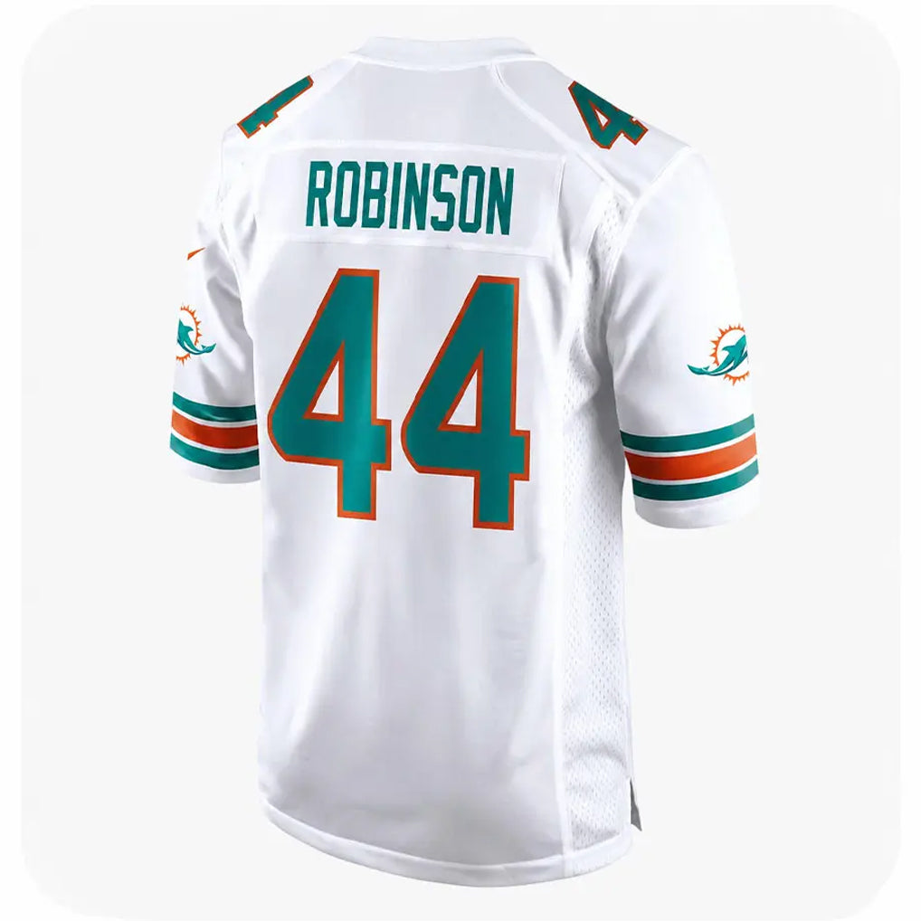 M.Dolphins #44 Chop Robinson Player White Limited Home Game Ldoa Stitched Jerseys