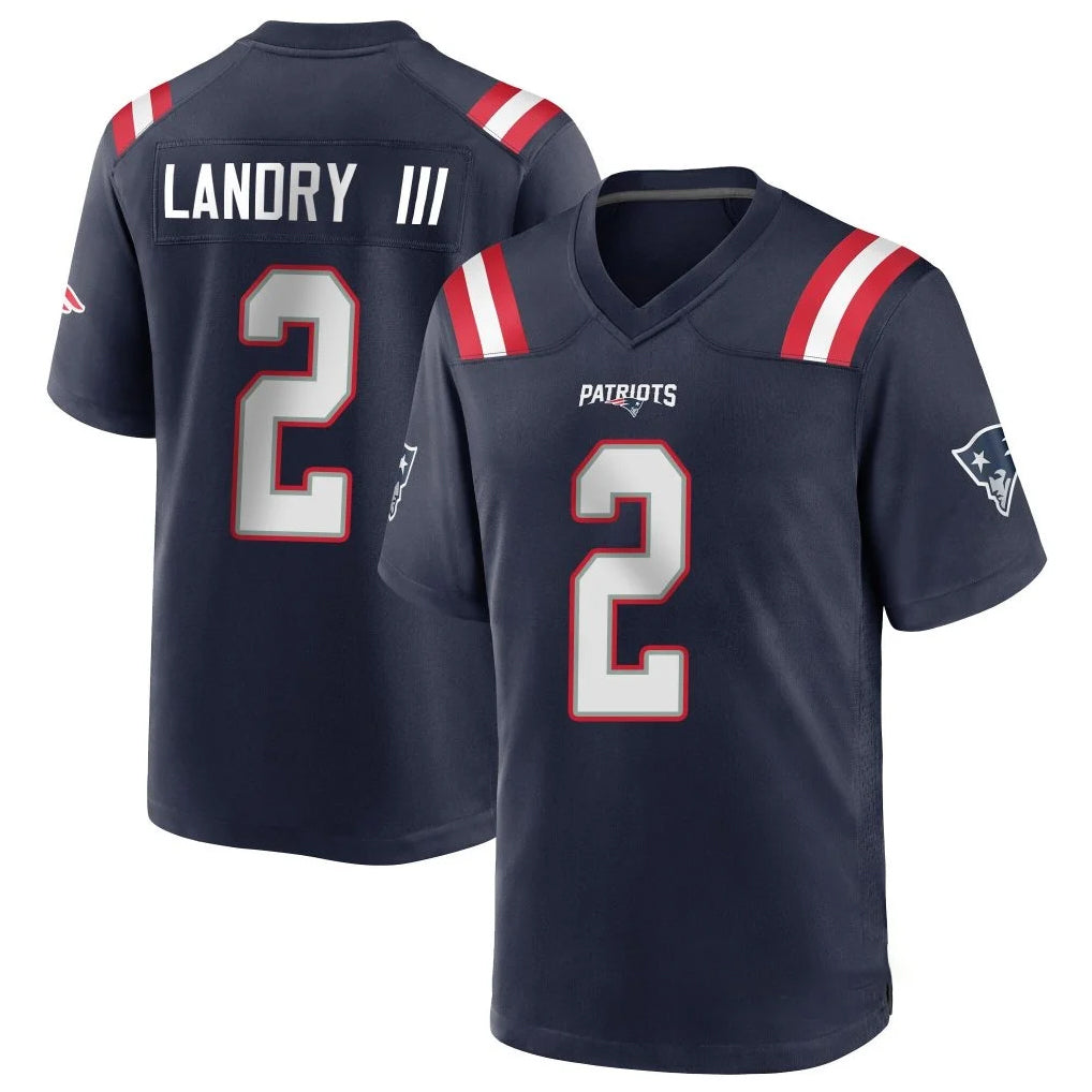 NE.Patriots #2 Harold Landry III Player Navy Home Game Ldoa Stitched Jerseys