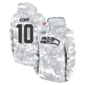 S.Seahawks #10 Cooper Kupp Player Arctic Camo Limited Salute to Service Pullover Hoodies Game Ldoa Stitched Jerseys