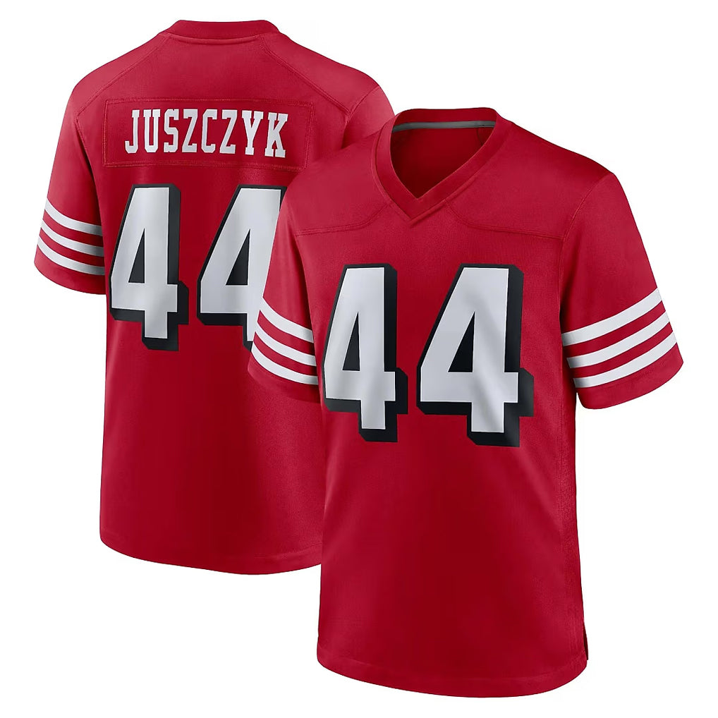 SF.49ers #44 Kyle Juszczyk Player Red Limited Alternate Home Game Ldoa Stitched Jerseys