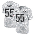 LA.Rams #55 Braden Fiske Player Arctic Camo Salute To Service Limited Game Ldoa Stitched Jerseys