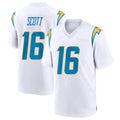 LA.Chargers #16 J.K. Scott Player White Home Game Ldoa Stitched Jerseys