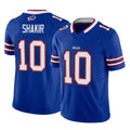B.Bills #10 Khalil Shakir Player Royal Vapor F.U.S.E. Limited Home Game Ldoa Stitched Jerseys