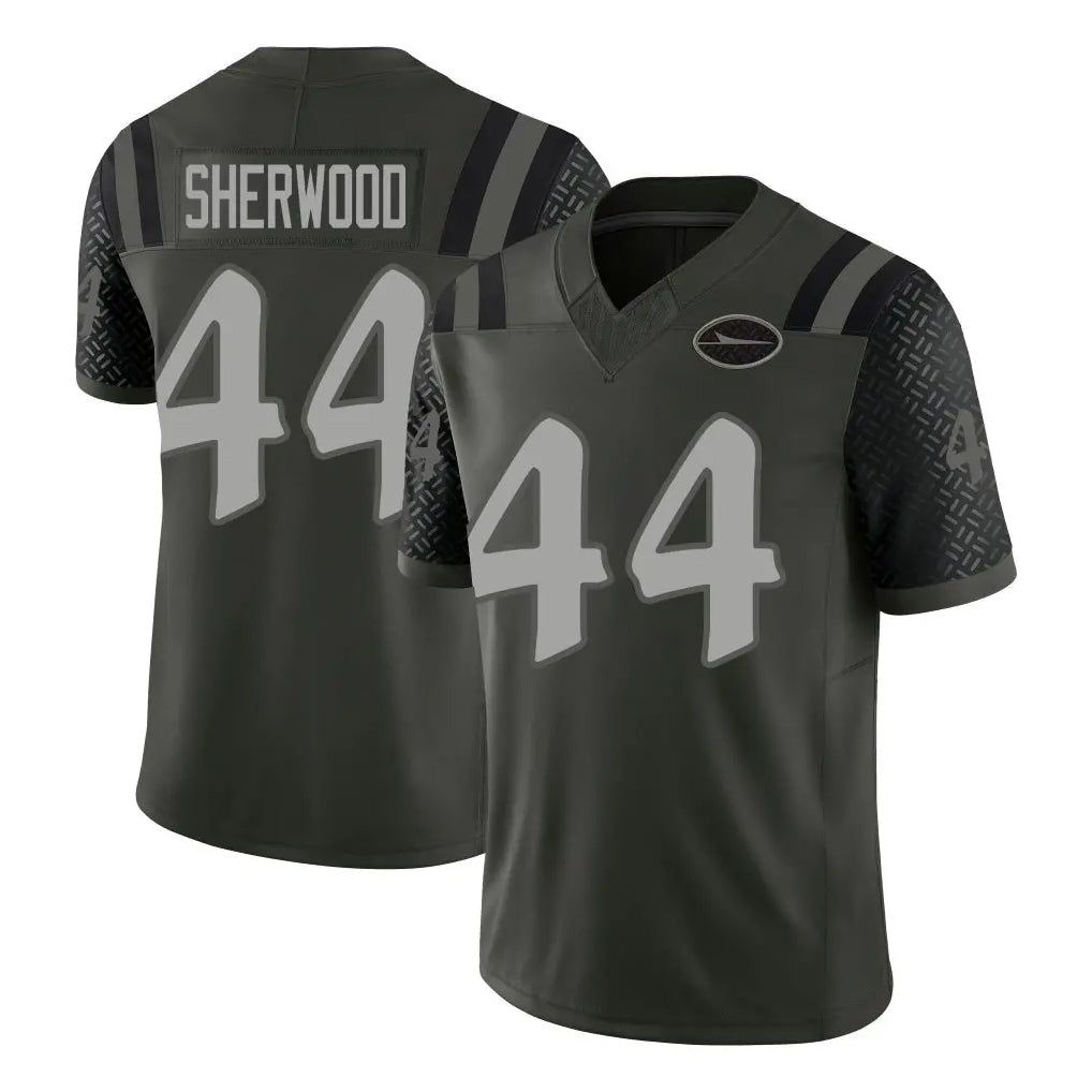 NY.Jets #44 Jamien Sherwood Player Green Limited 2025 Rivalries Collection Home Game Ldoa Stitched Jerseys