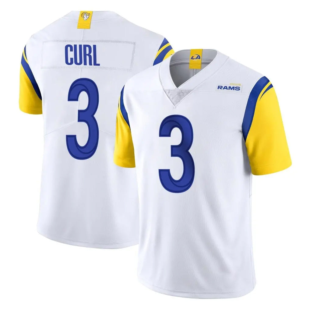 LA.Rams #3 Kam Curl Player White Limited Vapor Untouchable Home Game Ldoa Stitched Jerseys