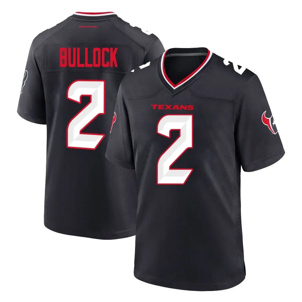 H.Texans #2 Calen Bullock Player Navy Team Home Game Ldoa Stitched Jerseys