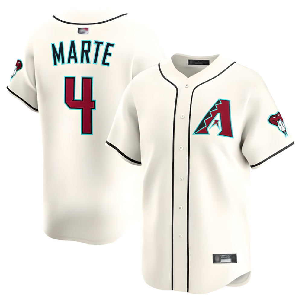 A.Diamondbacks #4 Ketel Marte Player Cream Limited Ldoa Stitched Jerseys