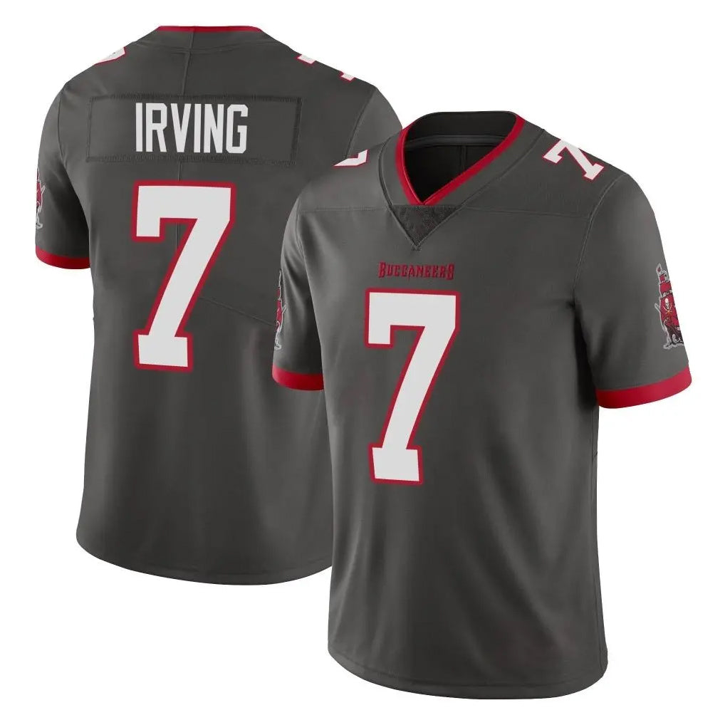 TB.Buccaneers #7 Bucky Irving Player Pewter Limited Alternate Vapor Home Game Ldoa Stitched Jerseys