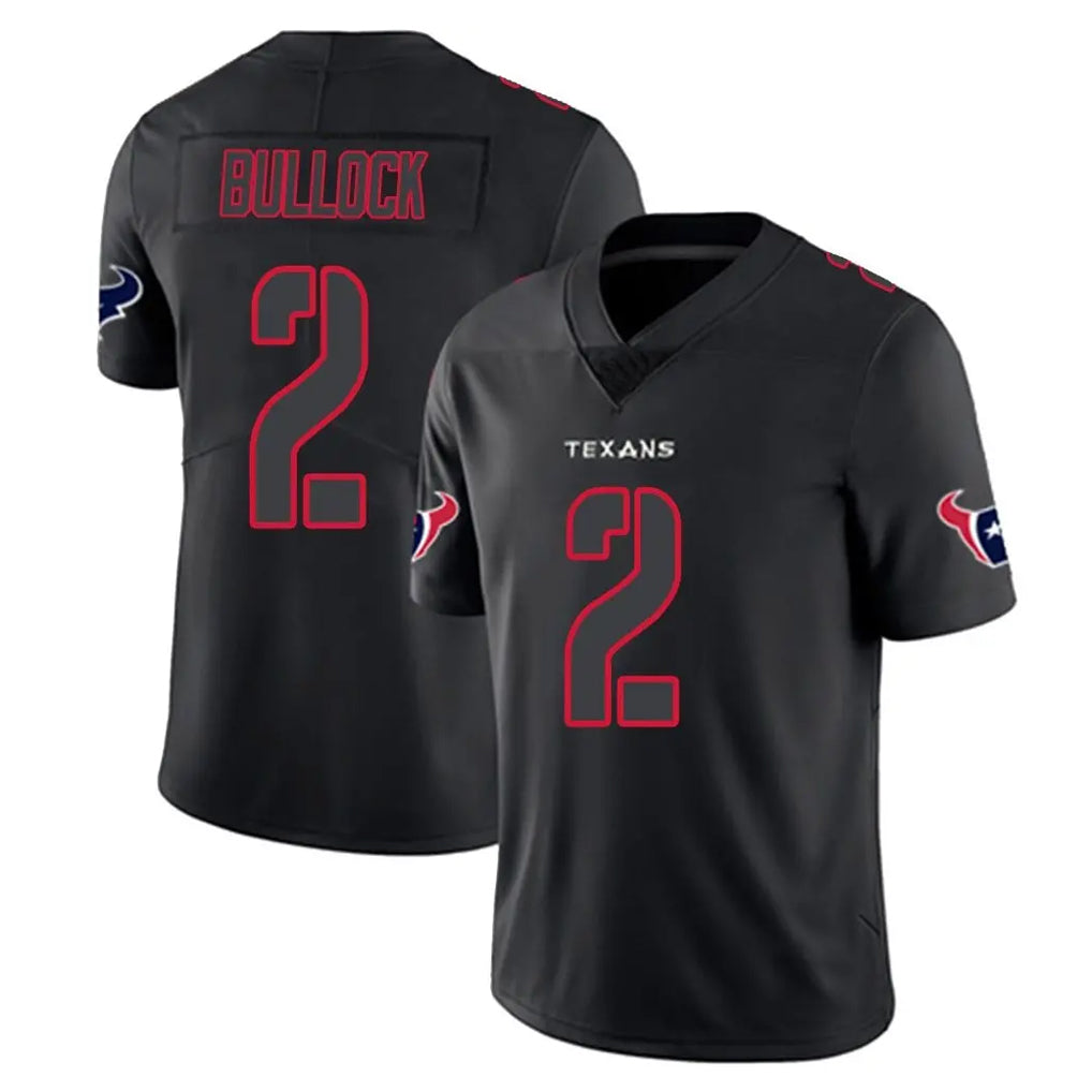 H.Texans #2 Calen Bullock Player Black Impact Limited Game Ldoa Stitched Jerseys