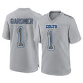 IN.Colts #1 Sauce Gardner Player Gray Atmosphere Fashion Home Game Ldoa Stitched Jerseys