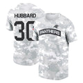 C.Panthers #30 Chuba Hubbard Player Arctic Camo Salute to Service T-Shirt Hoodies Ldoa Stitched Jerseys