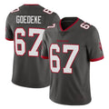 TB.Buccaneers #67 Luke Goedeke Player Pewter Limited Alternate Vapor Home Game Ldoa Stitched Jerseys