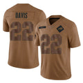 B.Bills #22 Ray Davis Player Brown Salute To Service Limited Ldoa Stitched Jerseys